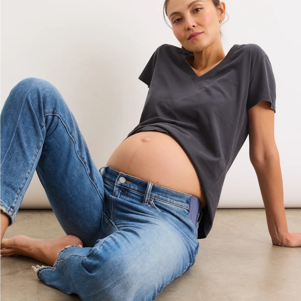 Hatch Women's Maternity Boyfriend Jeans